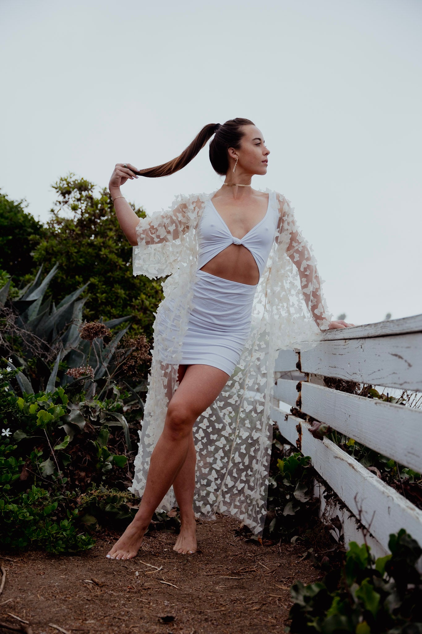 White Butterfly Kimono