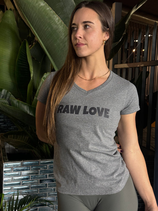 "Raw Love" V-Neck Tee